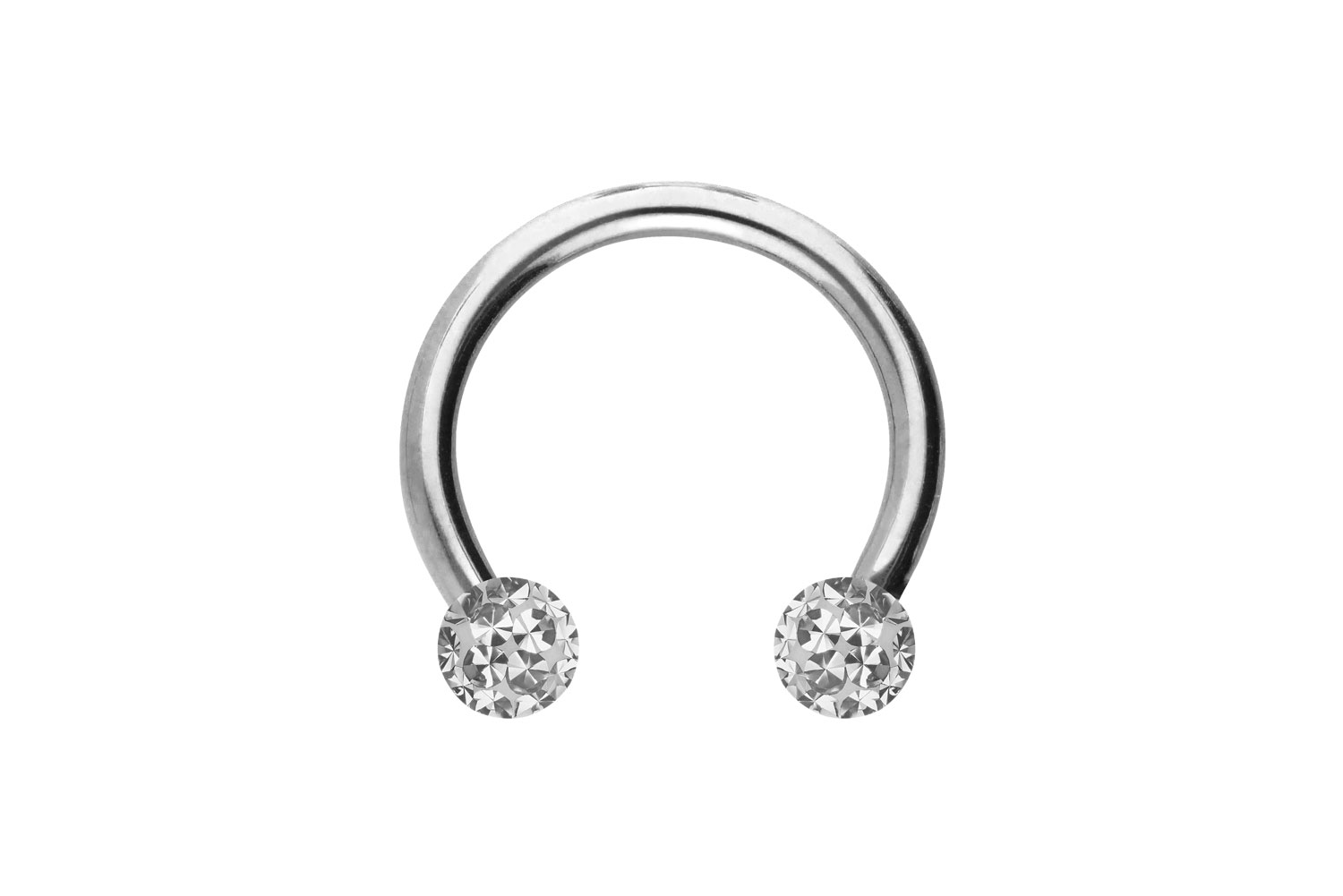 Titan Hufeisenring Piercing EPOXY-KUGELN